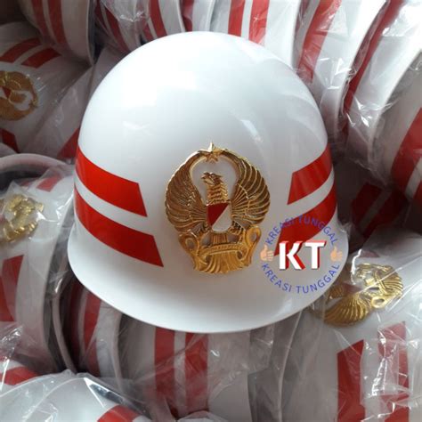 Jual Helm TNI AD Helm Panji Upacara TNI Logo Lis Shopee Indonesia