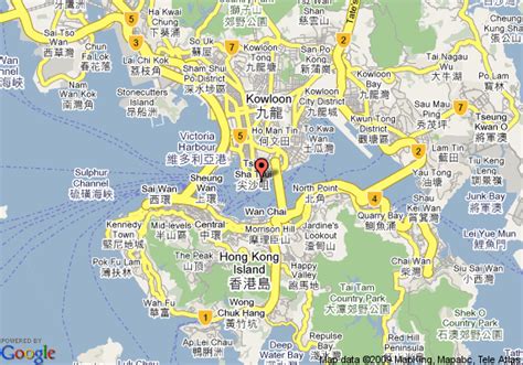 Map of Renaissance Kowloon Hotel, Hong Kong, Hong Kong