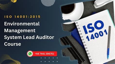 ISO 14001 2015 Environmental Management System EMS Lead Auditor Course