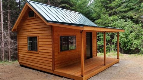 12x16 Cabin with 6' Porch - Oregon TimberWerks