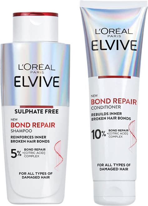 L Oréal Paris Elvive Bond Repair Duo Bundle Shampoo and Conditioner