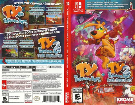 Ty The Tasmanian Tiger Hd Ty 2 Bush Rescue Hd Switch Videogamex