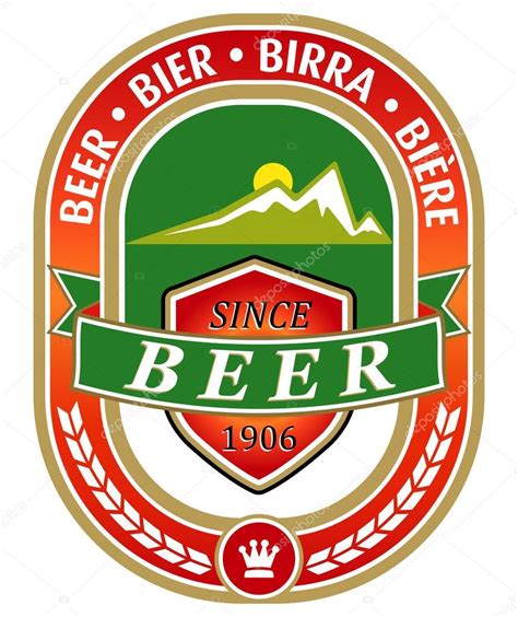 Vector beer label — Stock Vector © mediterranean #33798881