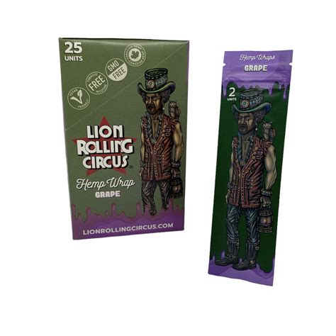 LION HEMP WRAP GRAPE Caja x 25 u. – TABACOSWEB