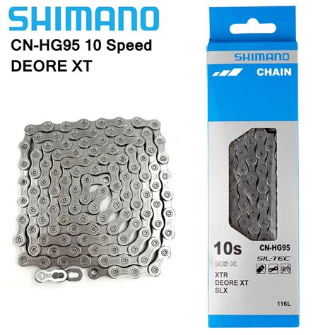 Shimano Deore Xt Cn Hg Hg X Speed Chain Dyna Sys Mtb Bike Chains