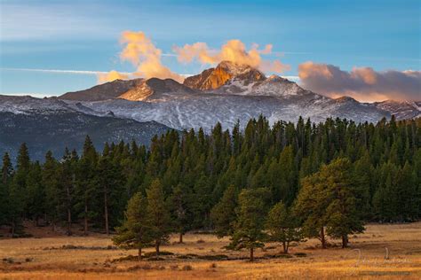 Colorful Sunrise Longs Peak Rocky Mountain National Park Colorado