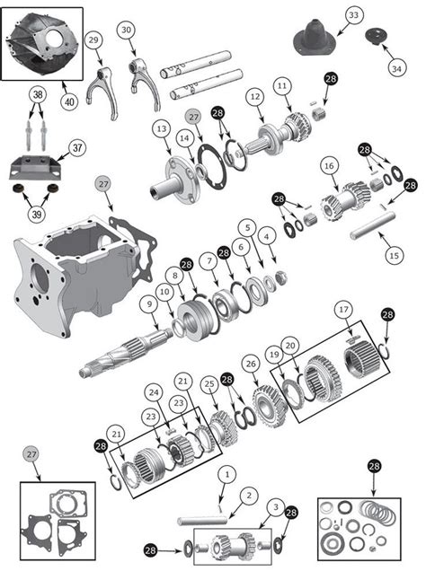 Tremec T150 Transmission Parts At Morris4x4 Jeep Cj5 Willys Jeep Jeep Cj