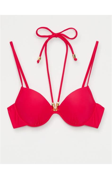 Góra od bikini Kolor mocny różowy MOHITO 578EG 42X