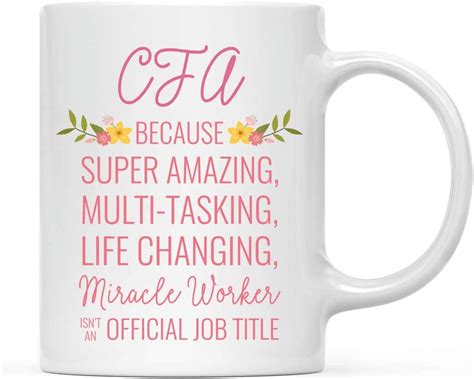 11oz Coffee Mug Gift For Women CFA Certified Financial Analyst