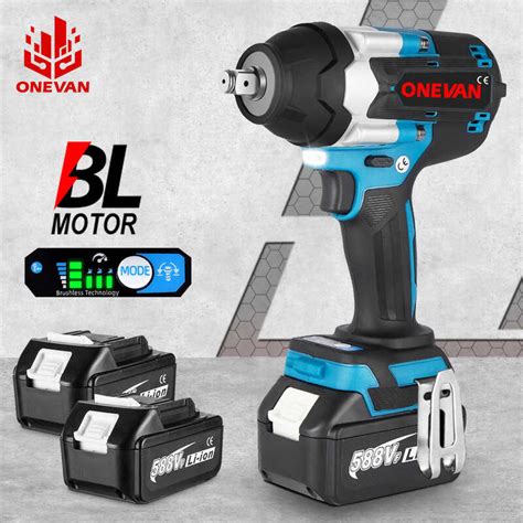 N Onevan M Torque Brushless Electric Impact Wrench Cordless