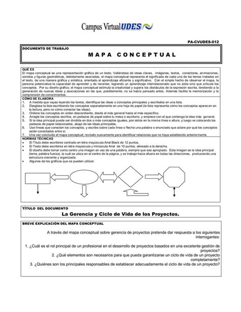 La Gerencia Y Ciclo De Vida De Los Proyectos Pdf