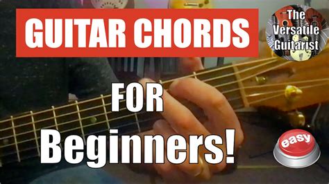 Easy Beginner Guitar Lesson Tutorial Essential Guitar Chords In