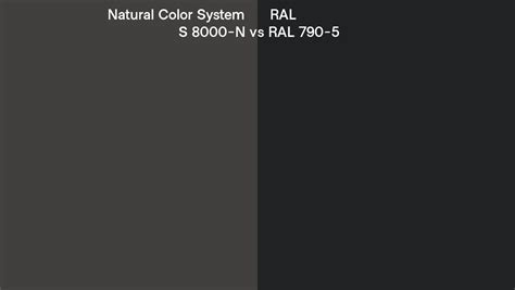 Natural Color System S 8000 N Vs Ral Ral 790 5 Side By Side Comparison