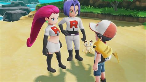 Pokemon Let S Go Pikachu All Team Rocket Scenes Jessie And James