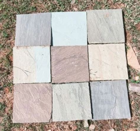 Unpolished Mm Square Sandstone Tile For Flooring At Rs Sq Ft In