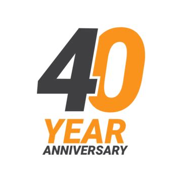 40 Anniversary Vector Hd PNG Images 40 Year Anniversary Gold Balloon