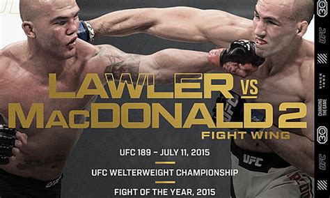 Robbie Lawler vs. Rory MacDonald 2 To Be Added to UFC Hall of Fame