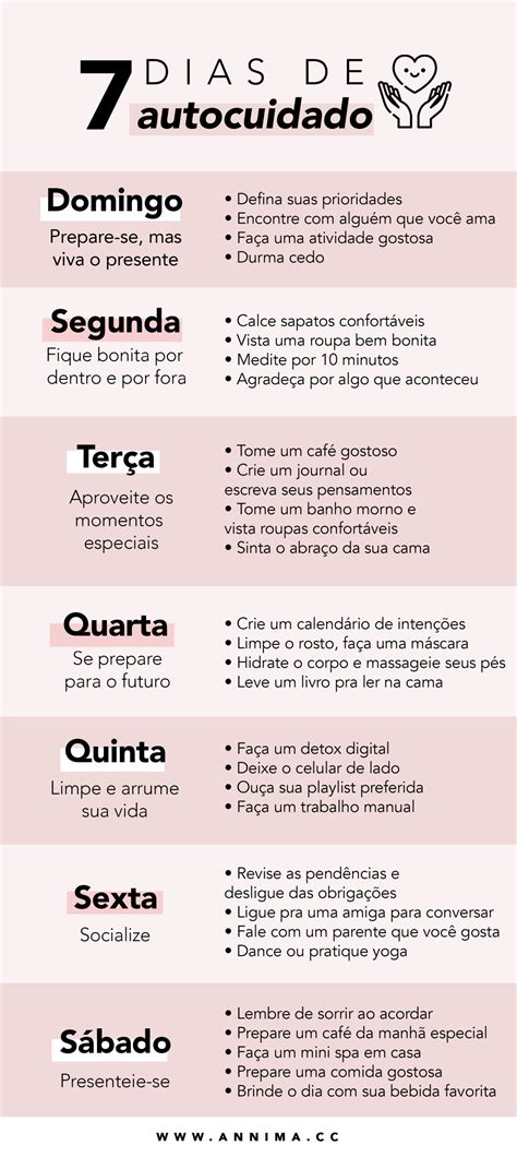 7 Dias De Autocuidado Como Criar Um Plano Dicas Para A Vida