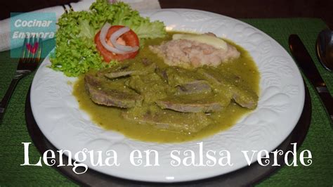 Lengua En Salsa Verde Suscr Bete A Cocinar Enamora Youtube