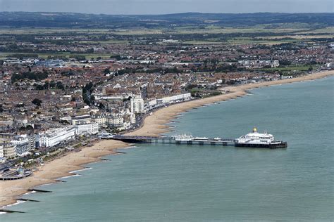 Eastbourne Aerial Image Seafront And Pier A Photo On Flickriver