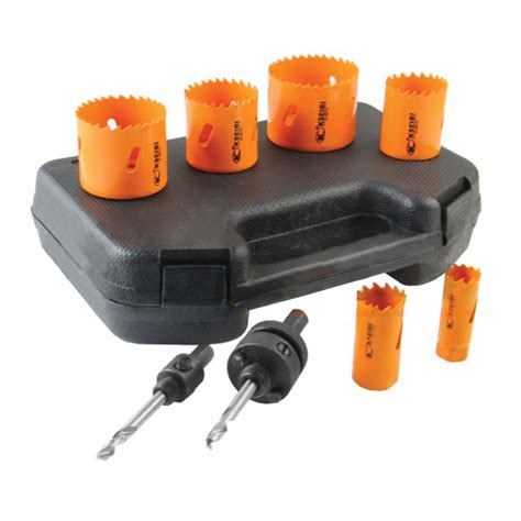 H S S Bi Metal Hole Saw Set Holesaw Kits Drill Bits Drill