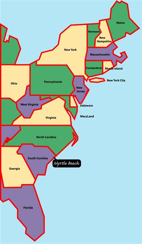 East Coast Us Map | Gadgets 2018