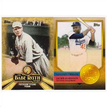 Babe Ruth Jackie Robinson Baseball Card Pair Property Room