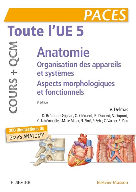 Amazon Fr Toute L UE 5 Anatomie Cours QCM Organisation Des