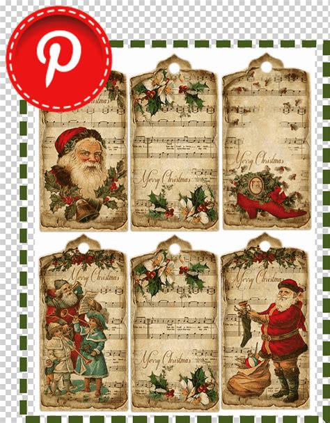 Tarjeta De Navidad De Scrapbooking De Papel Regalo Navidad Vintage