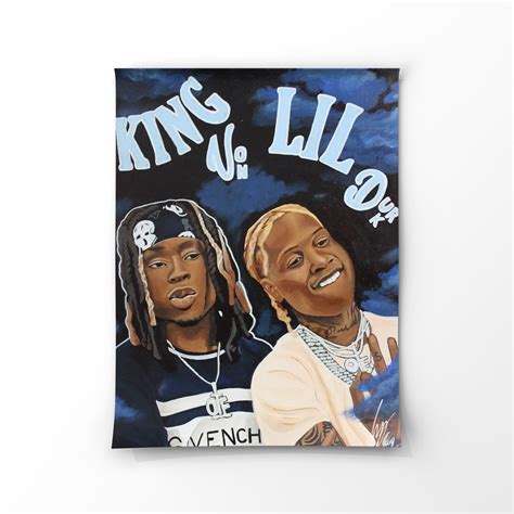 King Von and Lil Durk Art Print by Izasart King Von and Lil | Etsy