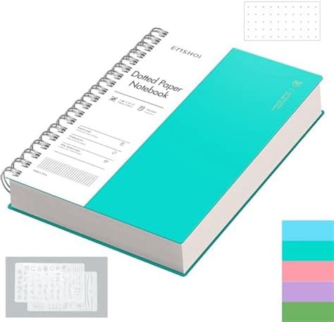 Emshoi A Notebook Dotted Journal Pack Pages Spiral Notebook