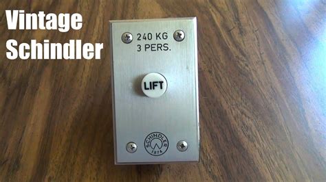 Detailed Look At A Vintage Schindler Elevator Button Youtube