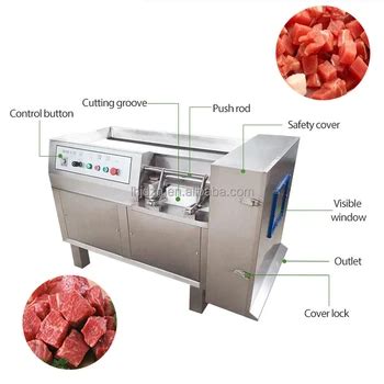 Mutton Beef Pork Block Dicing Cutter Frozen Poultry Meat Cube Cutting