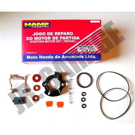 Kit Reparo Motor De Arranque Escovas Titan Bros Fan 150 Original Honda