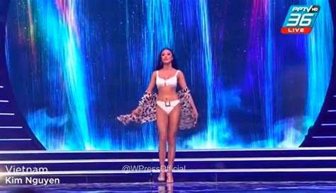 NÓNG Việt Nam lọt top chung kết Miss Universe trình diễn bikini cực bốc lửa tự tin bắn