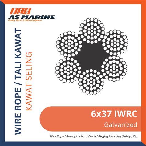 Wire Rope 6x37 IWRC Galvanized PT Anugrah Sukses Marine