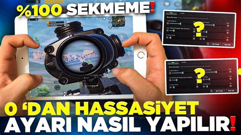 0 DAN HASSASİYET AYARI NASIL YAPILIR PUBG MOBİLE YouTube