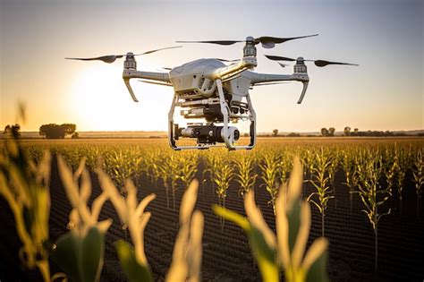 Premium Ai Image Over The Cornfield A Drone For Agriculture Soars