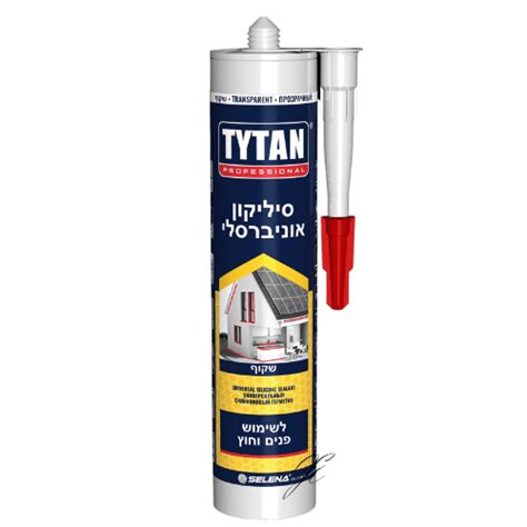 סיליקון אוניברסלי שקוף להדבקת חוץ ופנים - Tytan Professional Israel