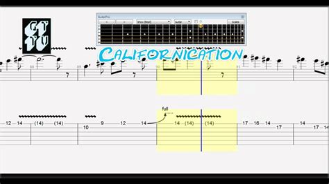 Learn How To Play Californication Solo Electric Guitar Lesson Tabs