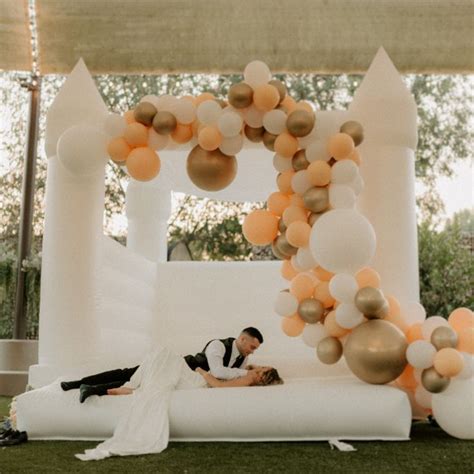 White Wedding Dream Wedding Wedding Day Bounce Castles Bounce