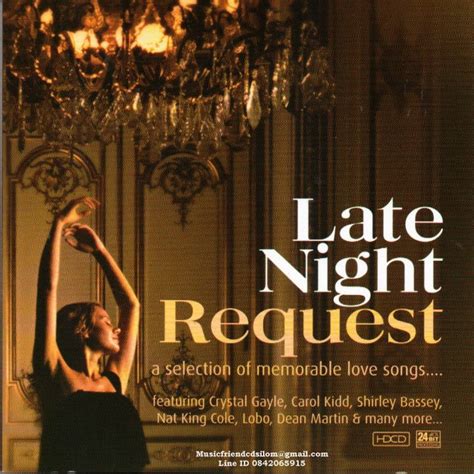 CD Late Night Request 1 A Selection Of Memorable Love Songs HDCD