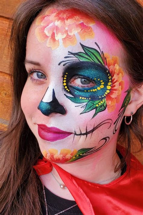 Pin By Painty Lady On Sugar Skulls Sugar Skull Face Paint Skull Face