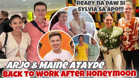 Arjo At Maine Back To Work After Honeymoon Excited Si Lola Sylvia