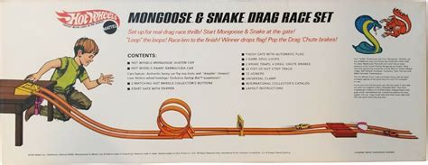 Mongoose Snake Drag Race Set Hot Wheels Playset Hwredline