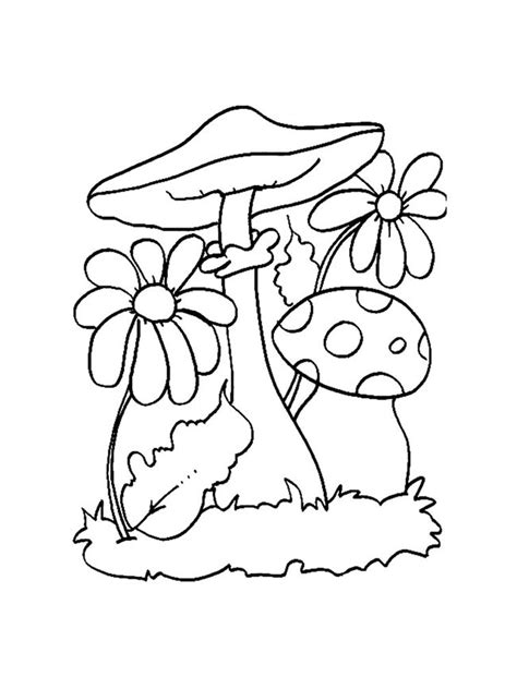 37+ Desenhos de Cogumelos para Imprimir e Colorir/Pintar
