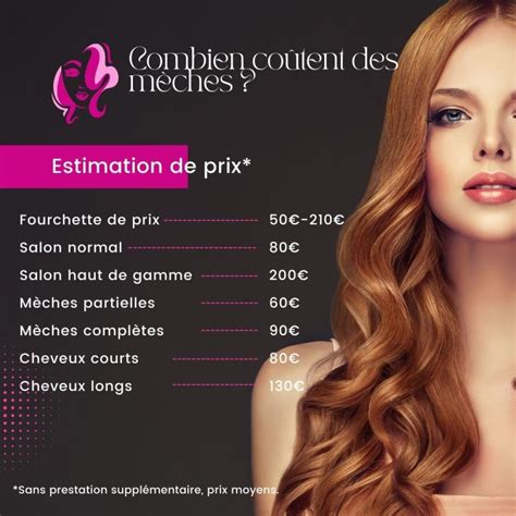 Les mèches prix chez le coiffeur YourCheveux