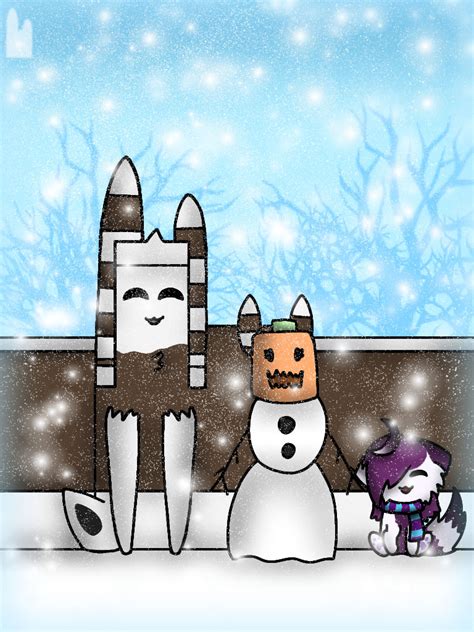 we made a snow golem by littledogfromthefog on DeviantArt