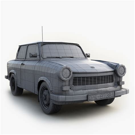 3d old classic car trabant