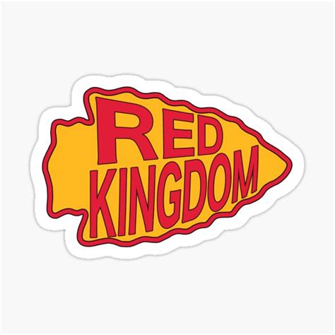 "Red Kingdom" Sticker for Sale by jamie-beth07 | Redbubble